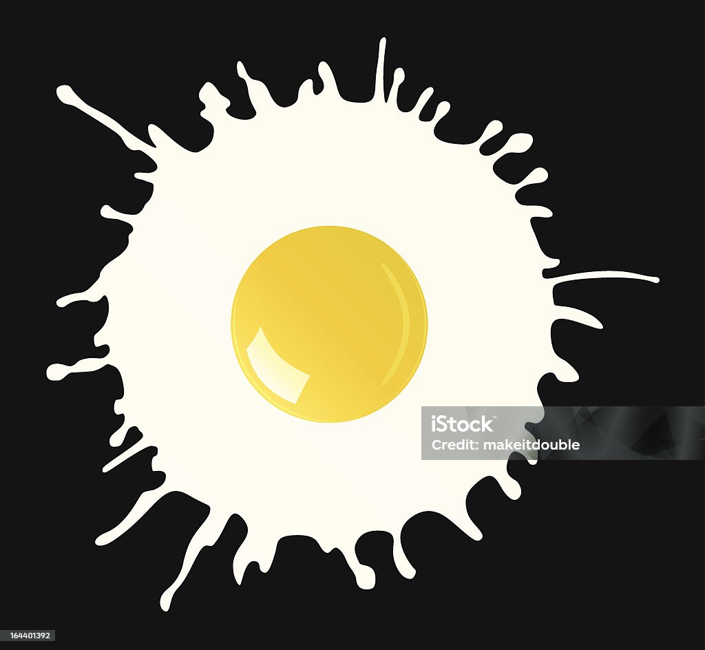 目玉焼き blot のベクトルシェイプ - 動物の卵のロイヤリティフリーベクトルアート