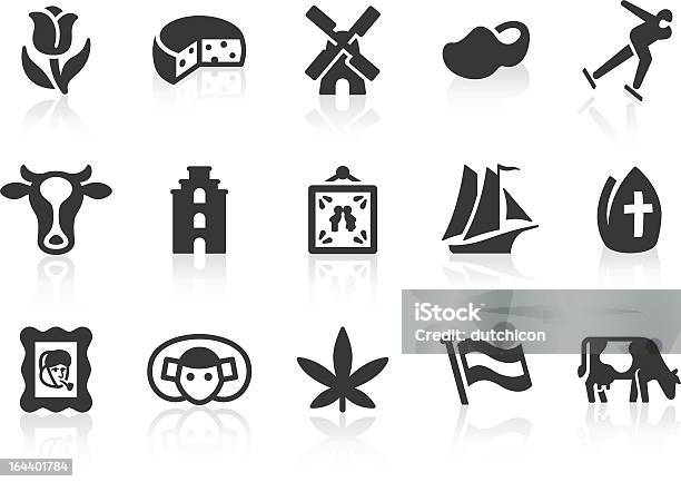 Dutch Culture Icons Stock Illustration - Download Image Now - Icon Symbol, Netherlands, Clogs