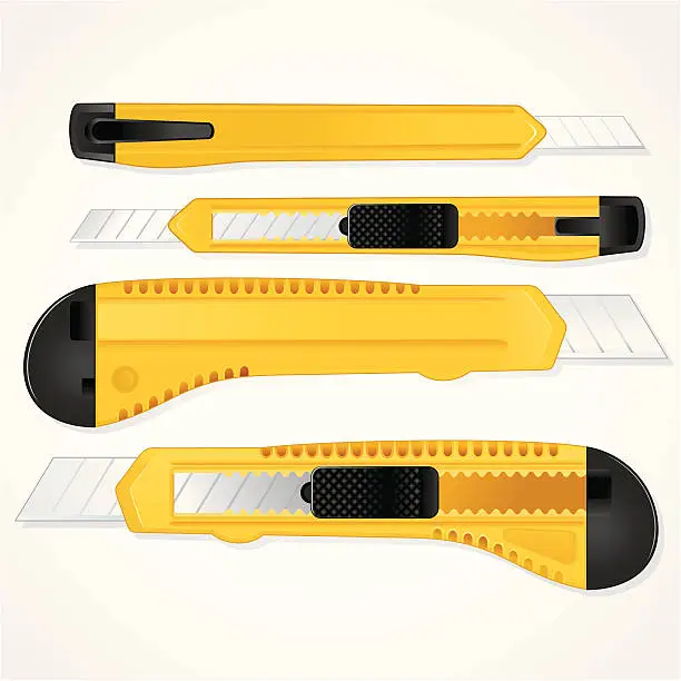 Vector illustration of Paper Knife