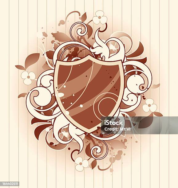 Abstract Shield Example Abstract With Shield Stock Illustration - Download Image Now - Abstract ...