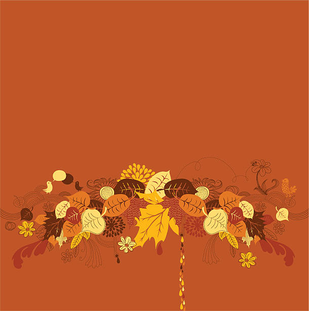 autumn background vector art illustration