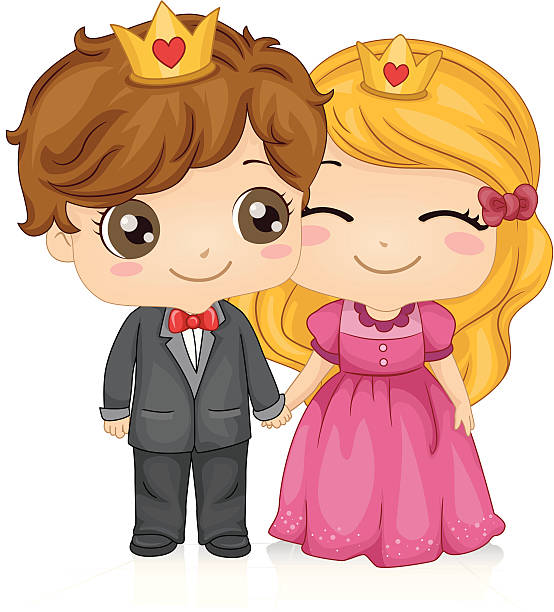 King And Queen Stock Illustration - Download Image Now - Boys, Cartoon,  Celebration Event - iStock