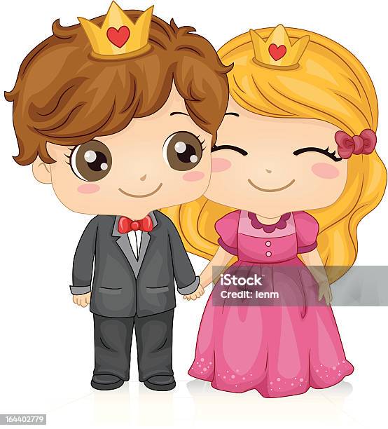 King And Queen Stock Illustration - Download Image Now - Boys, Cartoon,  Celebration Event - iStock