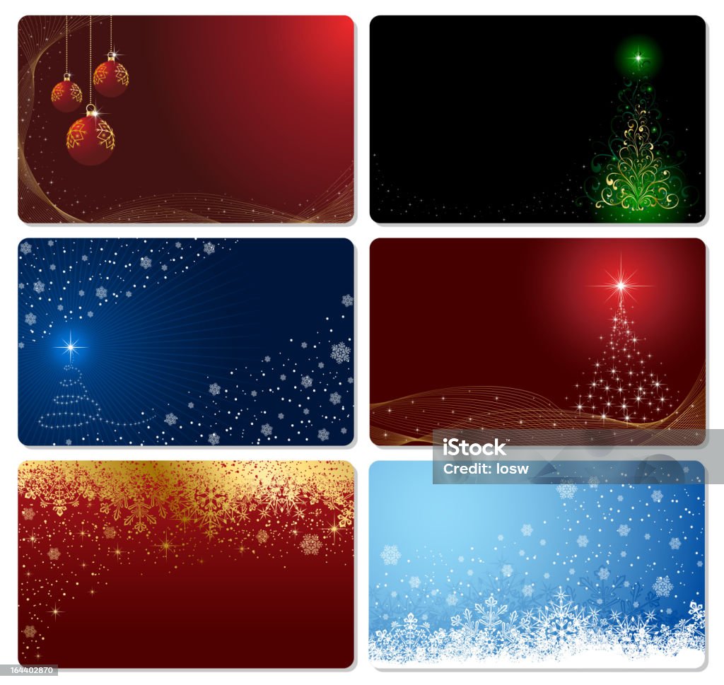 Carte di Natale - arte vettoriale royalty-free di Blu