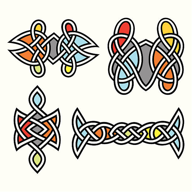 Celtic Ornamental Designs vector art illustration