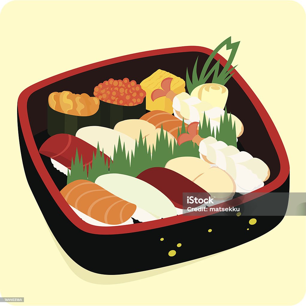 Sushi série. - Vetor de Alimentação Saudável royalty-free