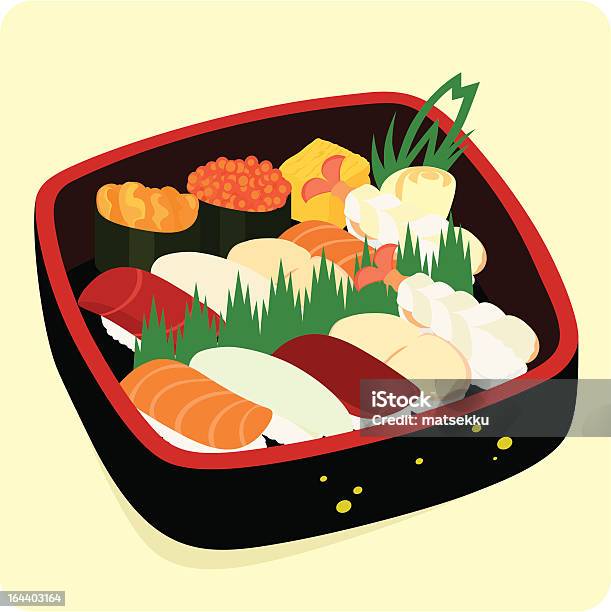 Vetores de Sushi Série e mais imagens de Alimentação Saudável - Alimentação Saudável, Almoço, Antepasto