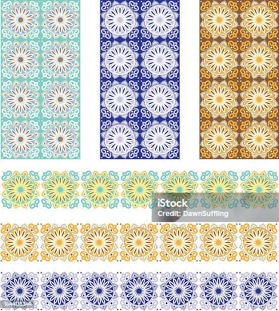 Azulejo Designs - Arte vetorial de stock e mais imagens de Espanha - Espanha, Marrocos, Chão de Azulejo