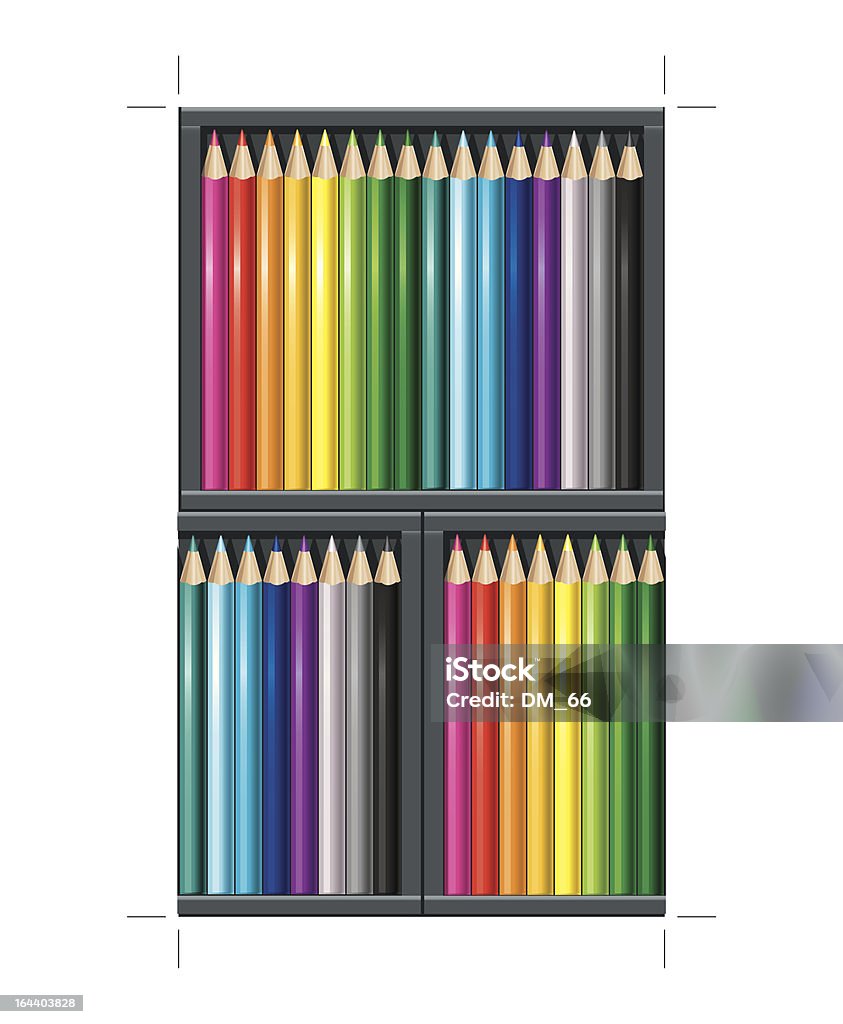 Pencil_pattern_2 - Royalty-free Afiado arte vetorial