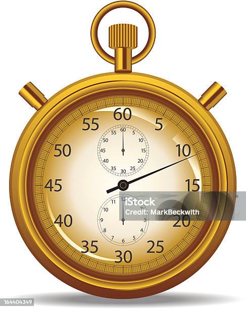 Ilustración de Cronómetro De Oro y más Vectores Libres de Derechos de Anticuado - Anticuado, Botón pulsador, Bronce - Aleación