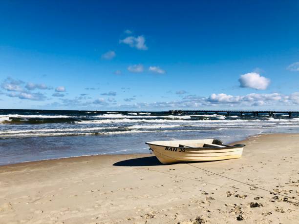 istock Boat at the beach baltic sea 1644080226