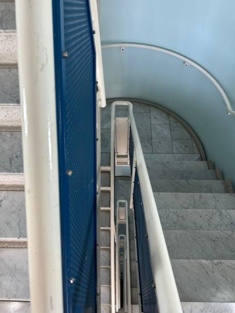 istock Tall residential tower building stairwell 1644087276