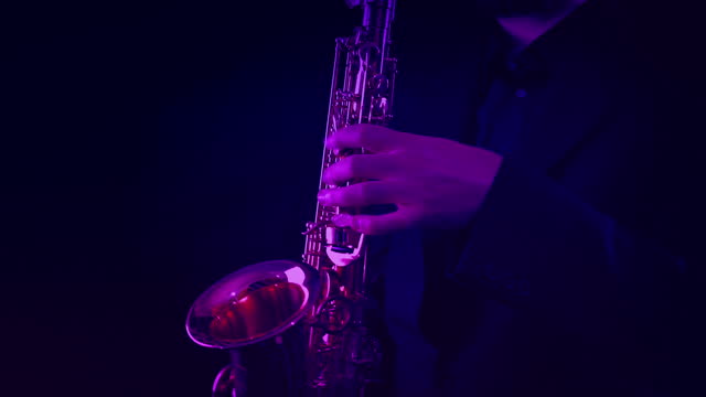 Saxophone Player On Stage