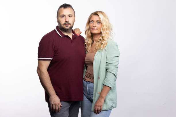 Heterosexual mid adult couple