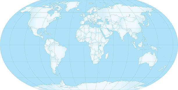 map of earth vector art illustration