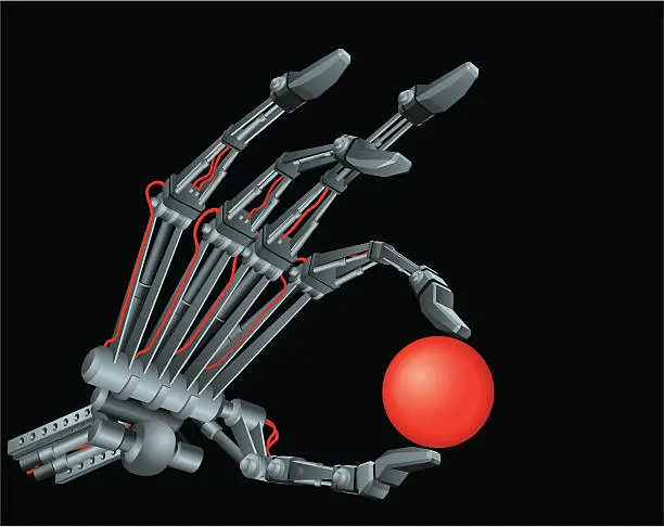 Vector illustration of Terminator’s Hand vector