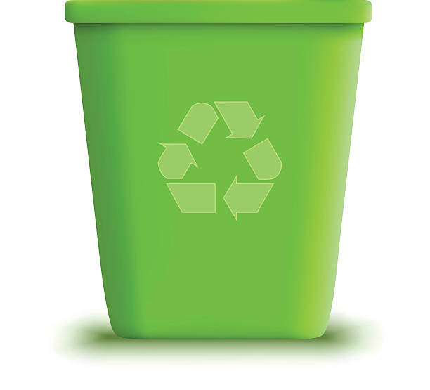 Bекторная иллюстрация Вектор зеленый recycle Мусорный ящик