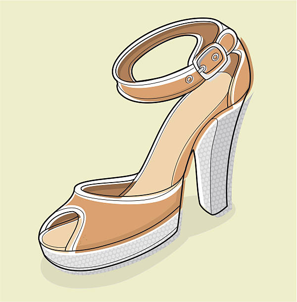 Fashion Shoe vector art illustration