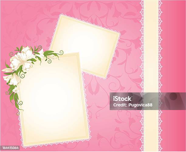 Background With Lace Ornaments And Flowers Vector Stock Illustration - Download Image Now - Beauty, Blossom, Celebration Event