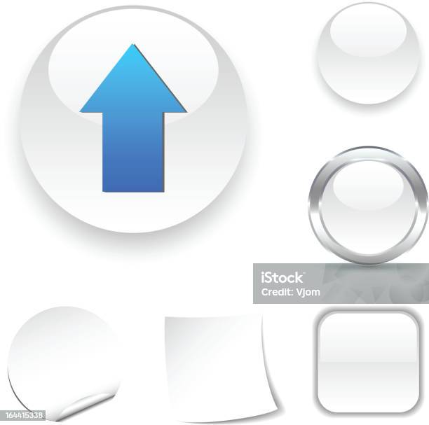 Icône De Téléchargement Vecteurs libres de droits et plus d'images vectorielles de Aspect métallique - Aspect métallique, Blanc, Bleu