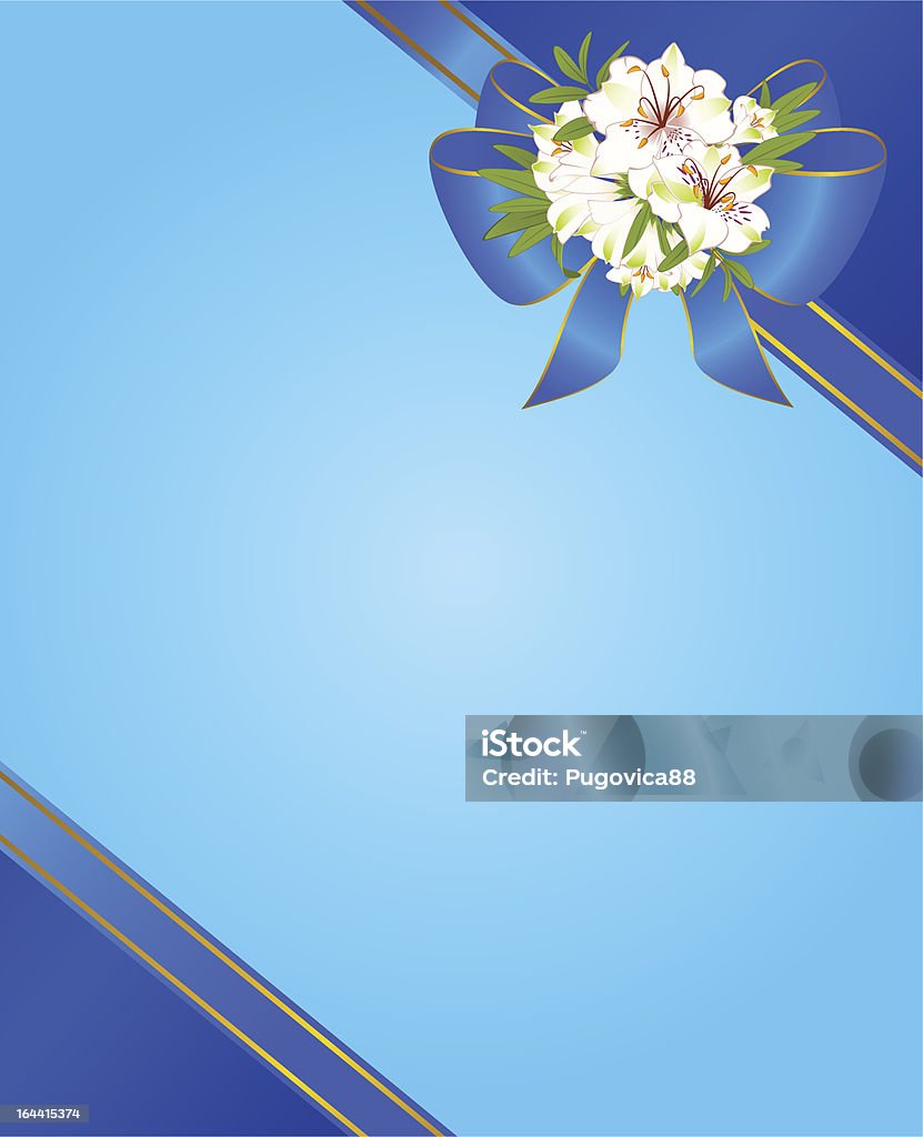 Vector sfondo con i fiori a fiocco - arte vettoriale royalty-free di Bellezza