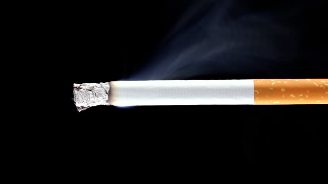 Burning cigarette - (Time-lapse)