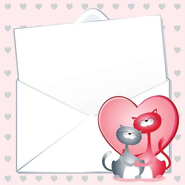 Vector illustration of Love letter