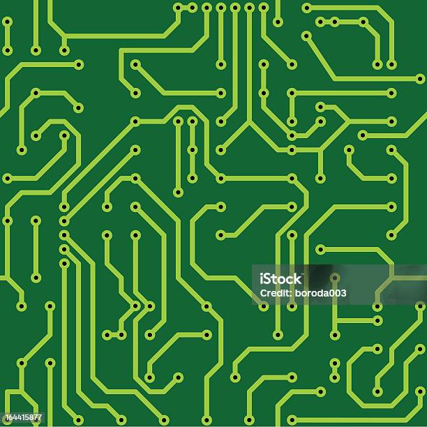 추상적임 녹색 배경 감광기 컴퓨터 회로 멧돼지 회로판에 대한 스톡 벡터 아트 및 기타 이미지 - 회로판, 검은색, 공학