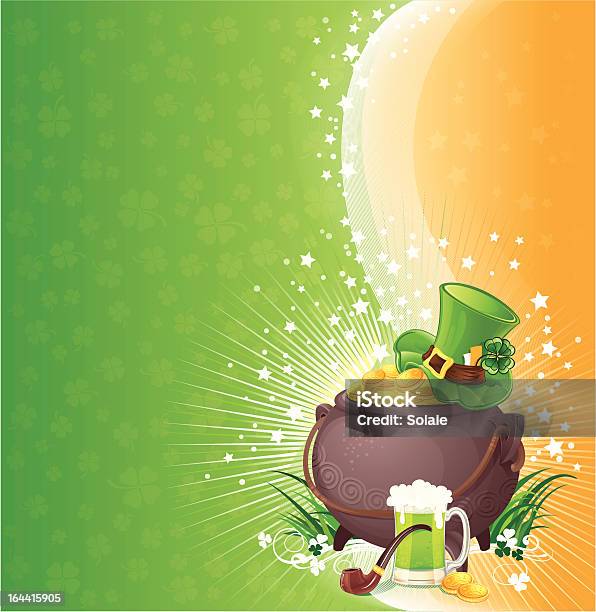 Saint Patricks Day Background With Symbols Of Ireland Stock Illustration - Download Image Now