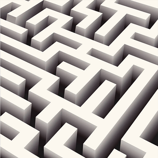 Bекторная иллюстрация Белый maze