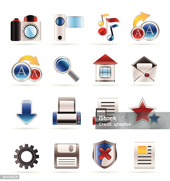 Symbole Für Internet Und Website Stock Vektor Art und mehr Bilder von Design - Design, Digital generiert, Dokument