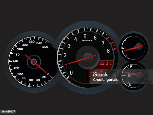 Dashboard - Immagini vettoriali stock e altre immagini di Automobile - Automobile, Surriscaldato, Attrezzatura