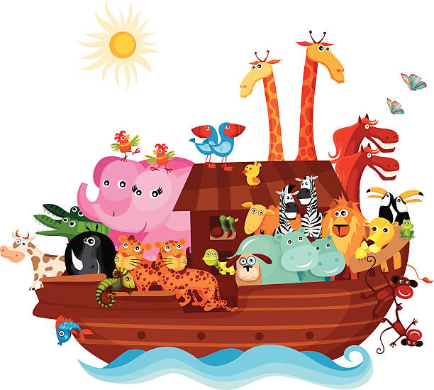 ilustrações de stock, clip art, desenhos animados e ícones de a arca de noé - ark animal elephant noah