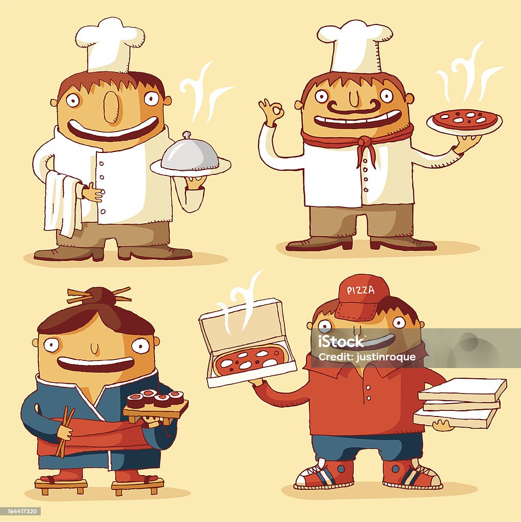 Cocinas du monde - arte vectorial de Alegre libre de derechos