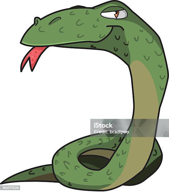 Serpente Verde Illustrazione Vettoriale - Immagini vettoriali stock e altre immagini di Anaconda - Boa - Anaconda - Boa, Animale, Cautela