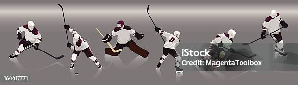 Hockey Players Stock Illustration - Download Image Now - Hockey, Ice Hockey, In Silhouette