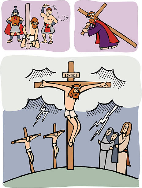 Passion Of Christ Stock Illustration - Download Image Now - Cartoon, Good  Friday, Jesus Christ - iStock