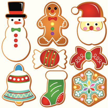 Gingerbread Image Layout Gingerbread Design Element Set 2 Stock Illustration - Download Image ...