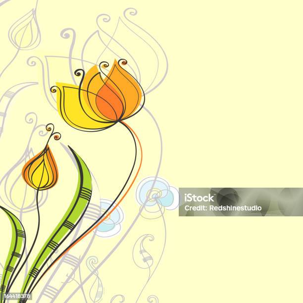 Stylish Floral Background Stock Illustration - Download Image Now - Abstract, Art, Art And Craft