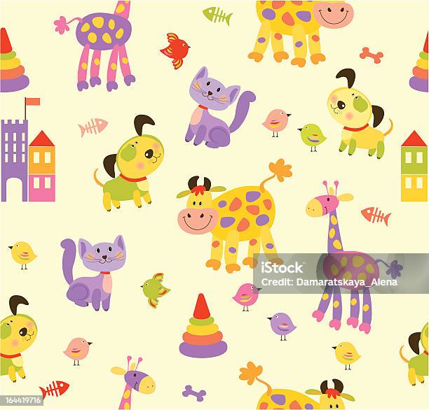 Bezszwowe Baby Background - Stockowe grafiki wektorowe i więcej obrazów Clip Art - Clip Art, Dowcip rysunkowy, Dzieciństwo