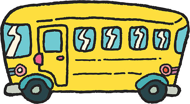 School Bus vector art illustration