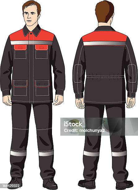 Lhomme En Costume Vecteurs libres de droits et plus d'images vectorielles de Uniforme - Uniforme, Travailler, Métier