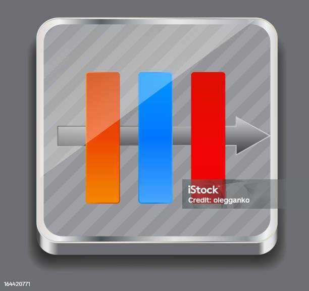 Illustrazione Vettoriale Di Set Di Icona Apps - Immagini vettoriali stock e altre immagini di Applicazione mobile - Applicazione mobile, Arancione, Argentato