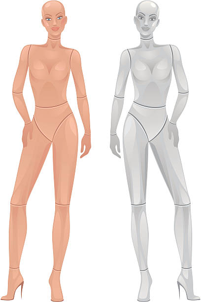 плацебо - the human body body women naked stock illustrations