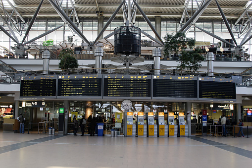 Hamburg, Germany- September 20,2023:Hamburg airport,Terminal Germany, Europe