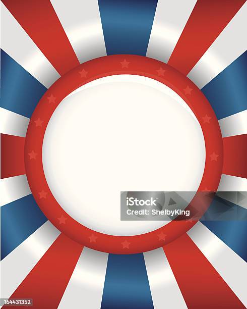 Leere Kampagne Button Stock Vektor Art und mehr Bilder von 2012 - 2012, Amerikanische Flagge, Ankündigung