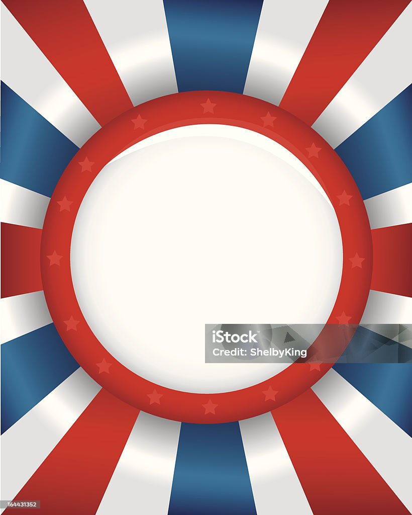 Blanco botón de campaña - arte vectorial de 2012 libre de derechos