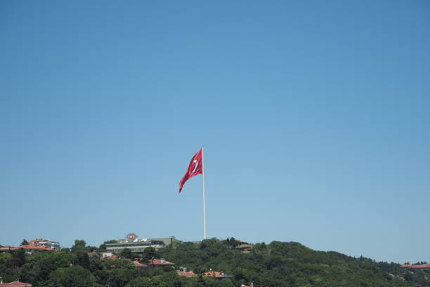 istock Low Angle View Of Turkish Flag Against Sky. 1644333539