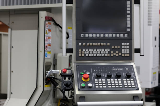 istock control console of 5 axis CNC machining center 1644335192