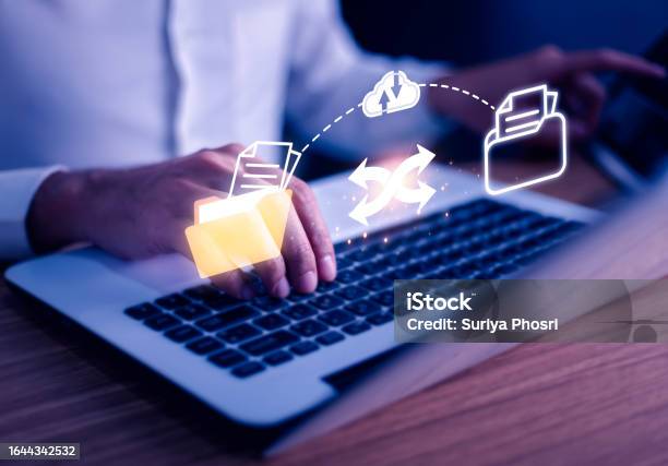 Computer File Delivery File Transfer Protocol Files Receiver And Computer Backup Copy File ...